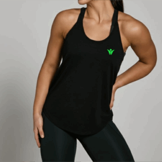 Camiseta sin mangas y con tirantes Color Negro de ECF