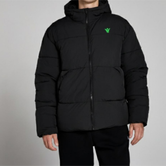 Chaqueta acolchada en tejido polar borg Color Negro de ECF