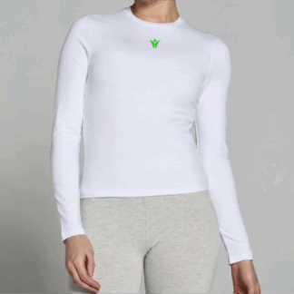 Camiseta de manga larga y sin costuras Color Blanco de ECF