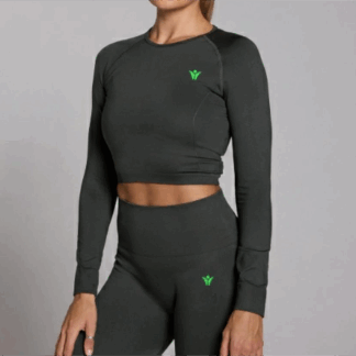 Camiseta de manga larga y sin costuras Color Gris de ECF