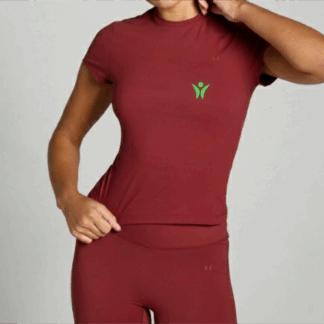 Camiseta de manga corta Color Rojo de ECF