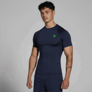 Camiseta de entrenamiento Manga Corta Color Azul de ECF