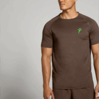 Camiseta de entrenamiento Manga Corta Color Marrón de ECF