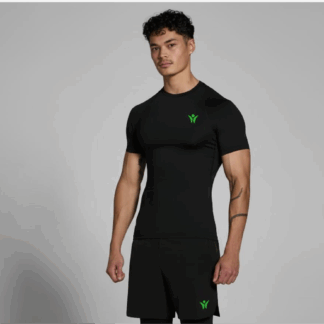 Camiseta de Manga Corta Color Negro de ECF