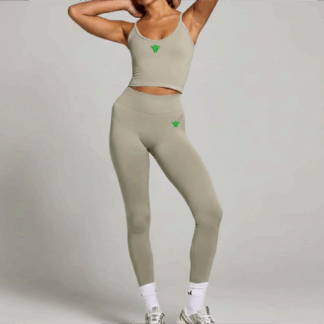 Camiseta sin mangas y sin costuras Color Gris Claro de ECF